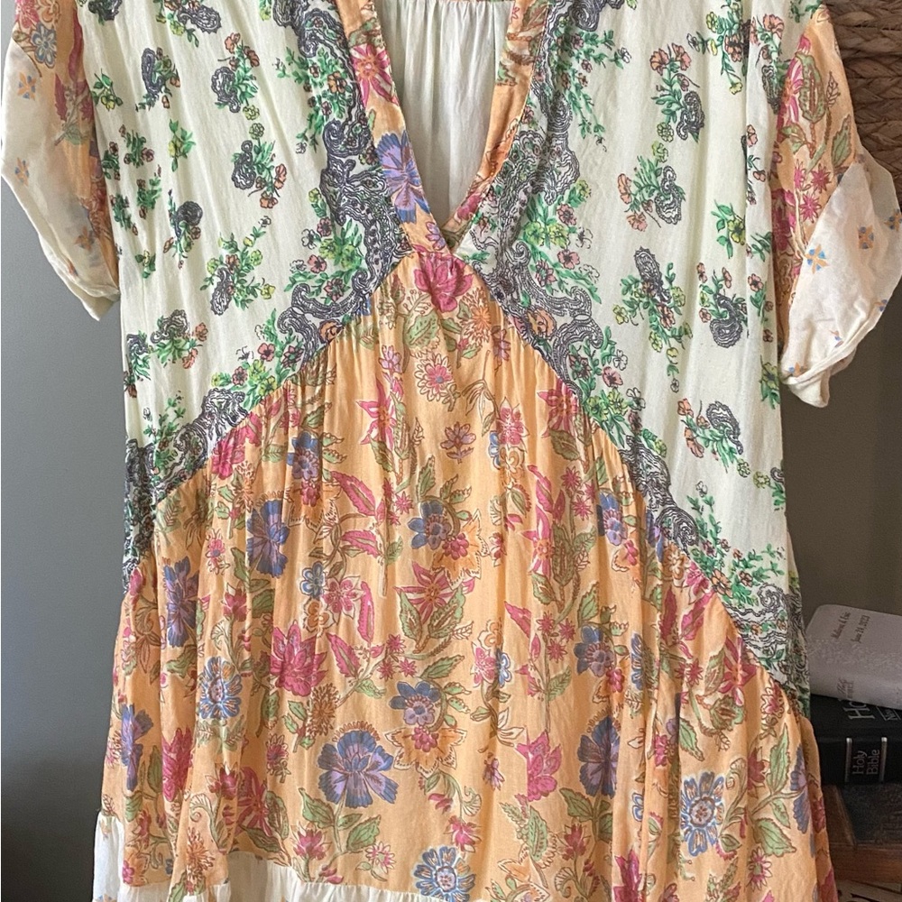 Free People Multicolor Floral Midi Dress